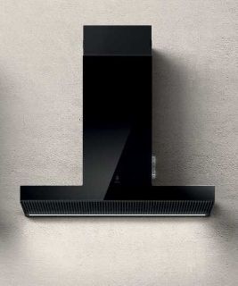 Picture of Elica 90cm Haiku Chimney Hood Black Glass