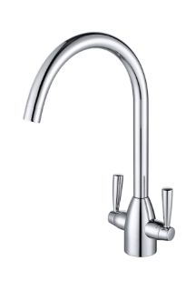 Picture of Alpine Baretti Swan Neck 1/4 Turn Tap Chrome