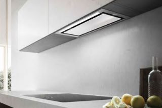 Picture of Elica 90cm Hidden Canopy Hood White Glass + Stainless Steel