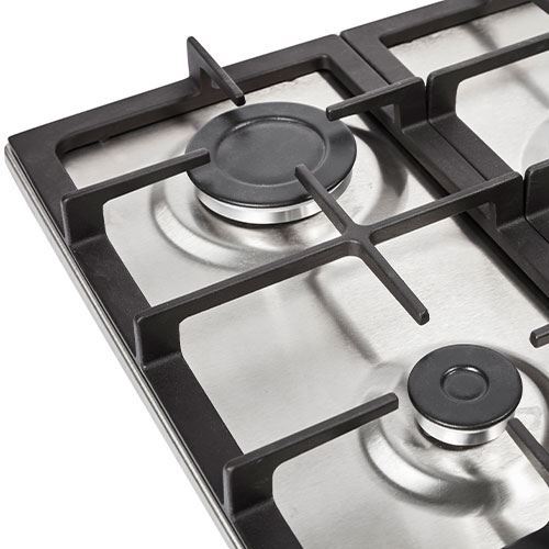 Gowan Home. NordMende 70cm 5 x Burner Gas Hob 1 x Wok Burner Cast Iron ...