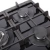 Picture of NordMende 70cm 5 x Burner Gas Hob 1 x Wok Burner Cast Iron Pan Supports Black Glass