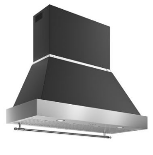 Picture of Bertazzoni Heritage Chimney Hood 120cm Wall Mounted Black