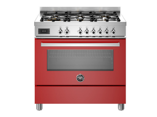 Picture of Bertazzoni Professional 90cm Range Cooker Single Oven Induction Gloss White