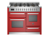 Picture of Bertazzoni Professional 110cm Range Cooker XG Oven Dual Fuel Gloss Red