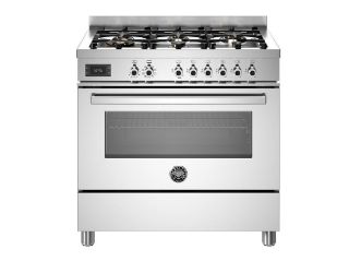 Picture of Bertazzoni Professional 90cm Range Cooker Single Oven Dual Fuel Stainless Steel