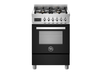 Picture of Bertazzoni  Professional 60cm Cooker Single Oven Dual Fuel Gloss Black