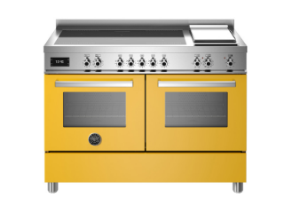 Picture of Bertazzoni Professional 120cm Range Cooker Twin Oven Induction Gloss Yellow