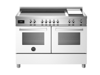 Picture of Bertazzoni Professional 120cm Range Cooker Twin Oven Induction Gloss White