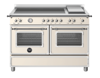 Picture of Bertazzoni Heritage 120cm Range Cooker Twin Oven with Griddle Induction Ivory