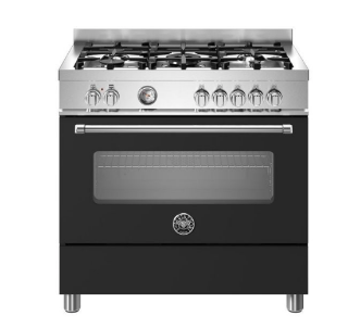 Picture of Bertazzoni Master 90cm Range Cooker Single Oven Induction Matt Black