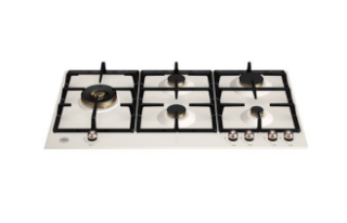 Picture of Bertazzoni Heritage Series 90cm Gas Hob with Left Wok Burner Ivory Copper