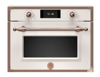 Picture of Bertazzoni Heritage Series TFT 45cm Combi-Microwave Oven Ivory/Copper