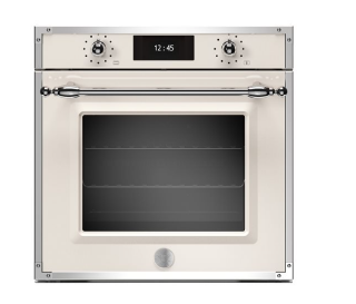 Picture of Bertazzoni Heritage Series TFT 60cm Oven 11 Functions PYRO&STEAM Ivory/Chrome