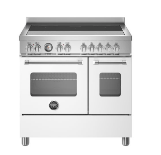 Picture of Bertazzoni Master 90cm Range Cooker Twin Oven Induction Matt White