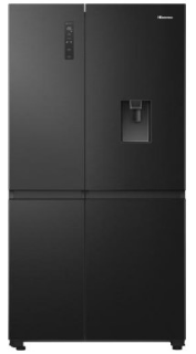 Picture of Hisense 91cm x 179.5cm Freestanding Side by Side Non-Plumbed Water Dispenser 649L Black Stainless Steel