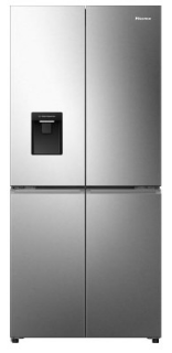 Picture of Hisense 79.4cm x 178.5cm Freestanding 4 Door Cross Door Non-plumbed Water Dispenser 482L Stainless Steel