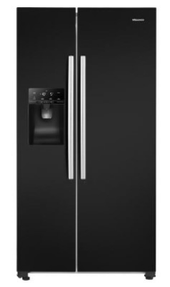 Picture of Hisense 91cm x 180cm Freestanding Side by Side Plumbed Ice and Water 562L Black