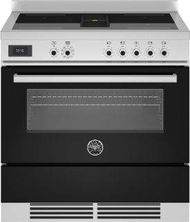 Picture of Bertazzoni Professional 90cm Range Cooker Single Aspirating Induction Gloss Black