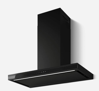 Picture of Elica 90cm Element Chimney Hood Black Soft Touch Effect and Black Glass