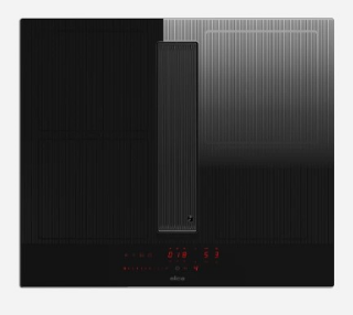 Picture of Elica 60cm Nikolatesla VELVET 4 x Zone + 1 x Bridge Zone Aspirating Hob Ducted Black NO DUCTING SUPPLIED